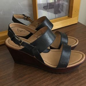 B.O.C. Leather Wedges